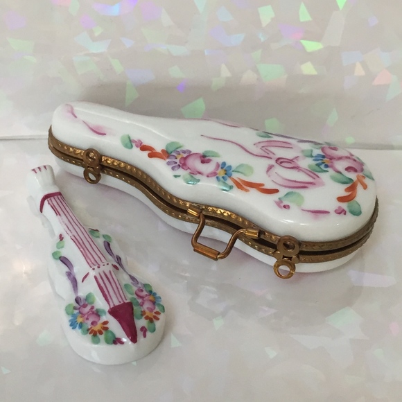 Limoges Rochard Violin & Case w/ Rose Design NIB - Picture 4 of 7